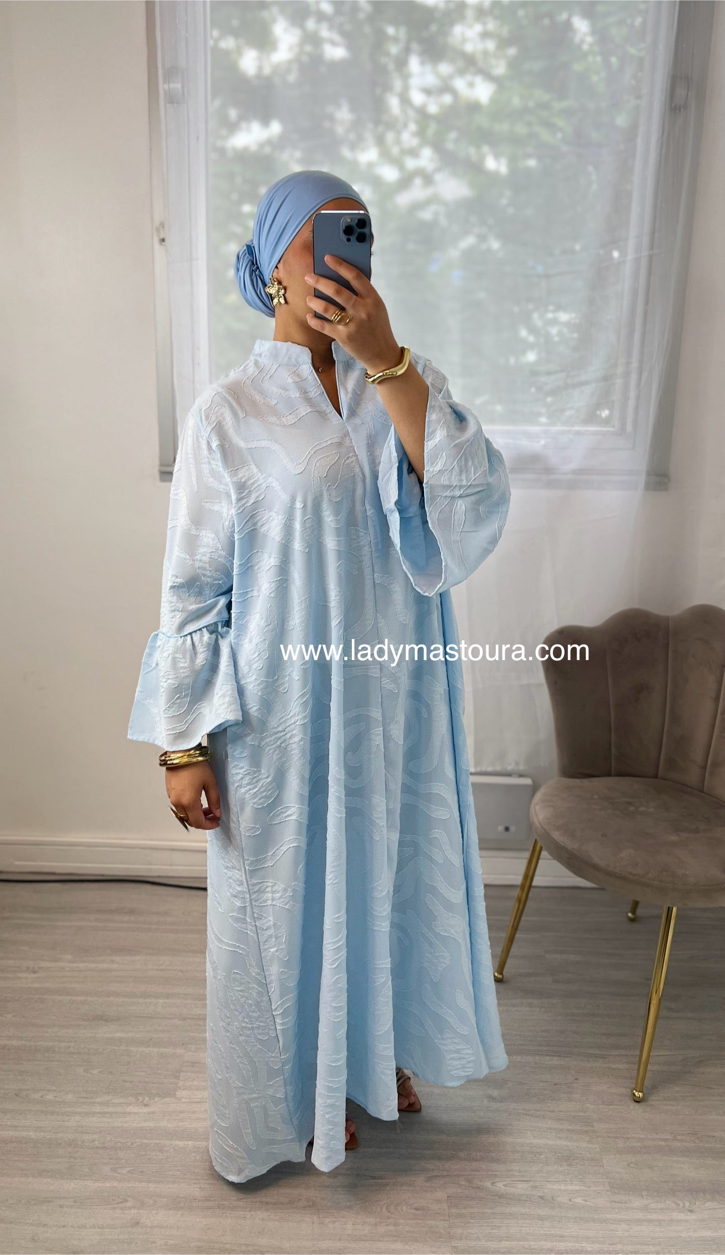 Robe Wissal - Bleu ciel