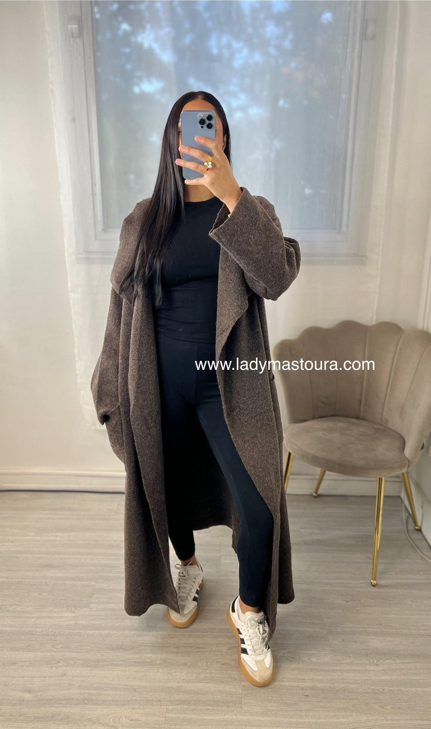 Cardigan Long - Chocolat