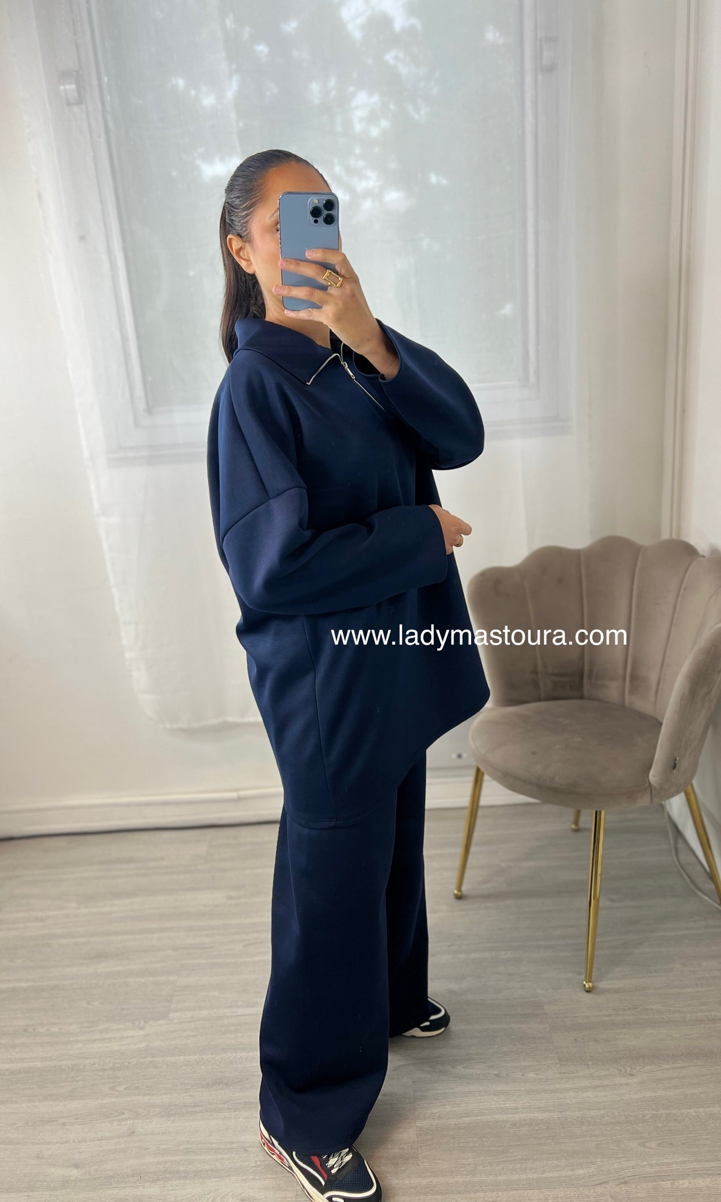 Ensemble Zip - Bleu