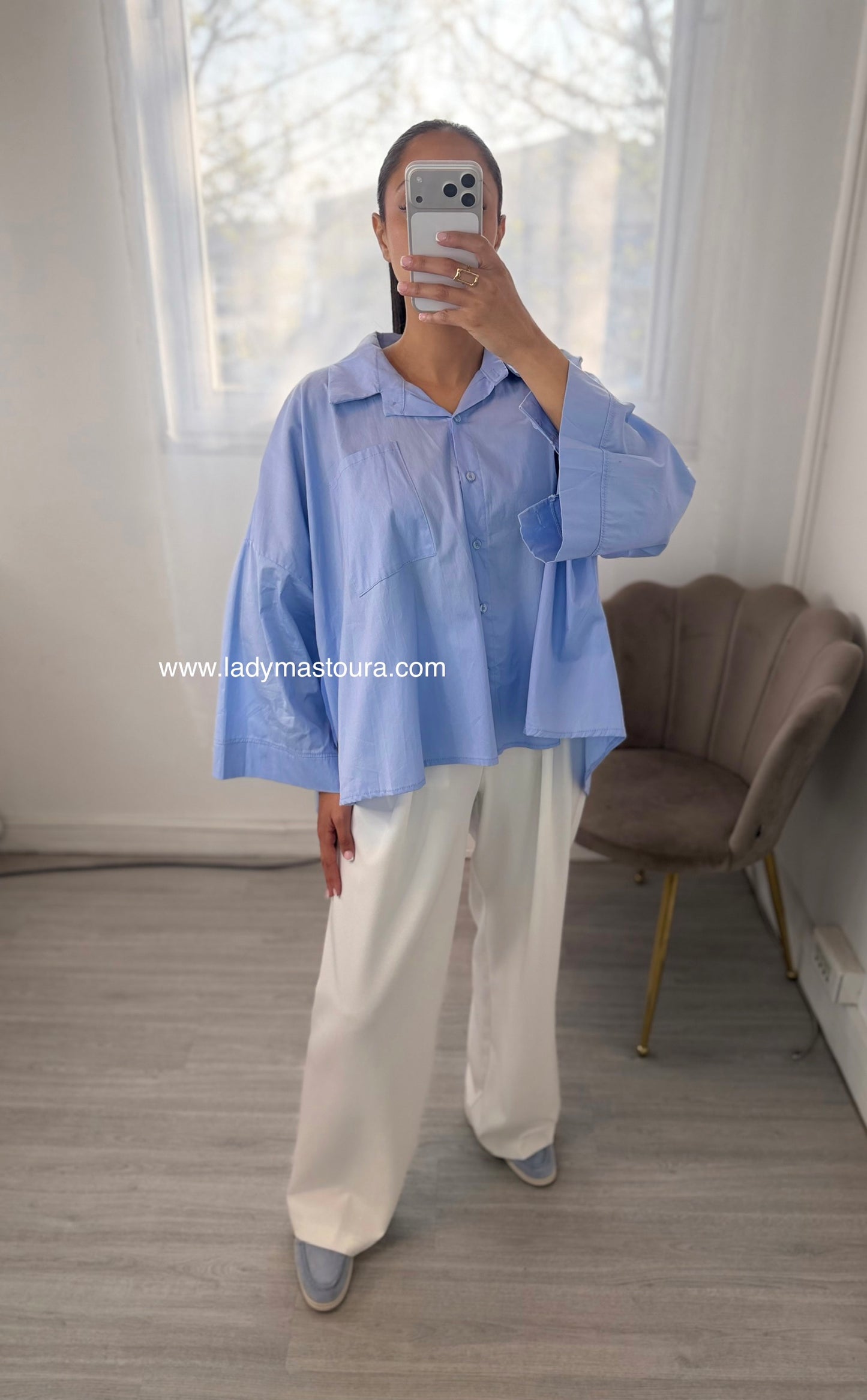 Chemise en popeline (Plusieurs coloris)