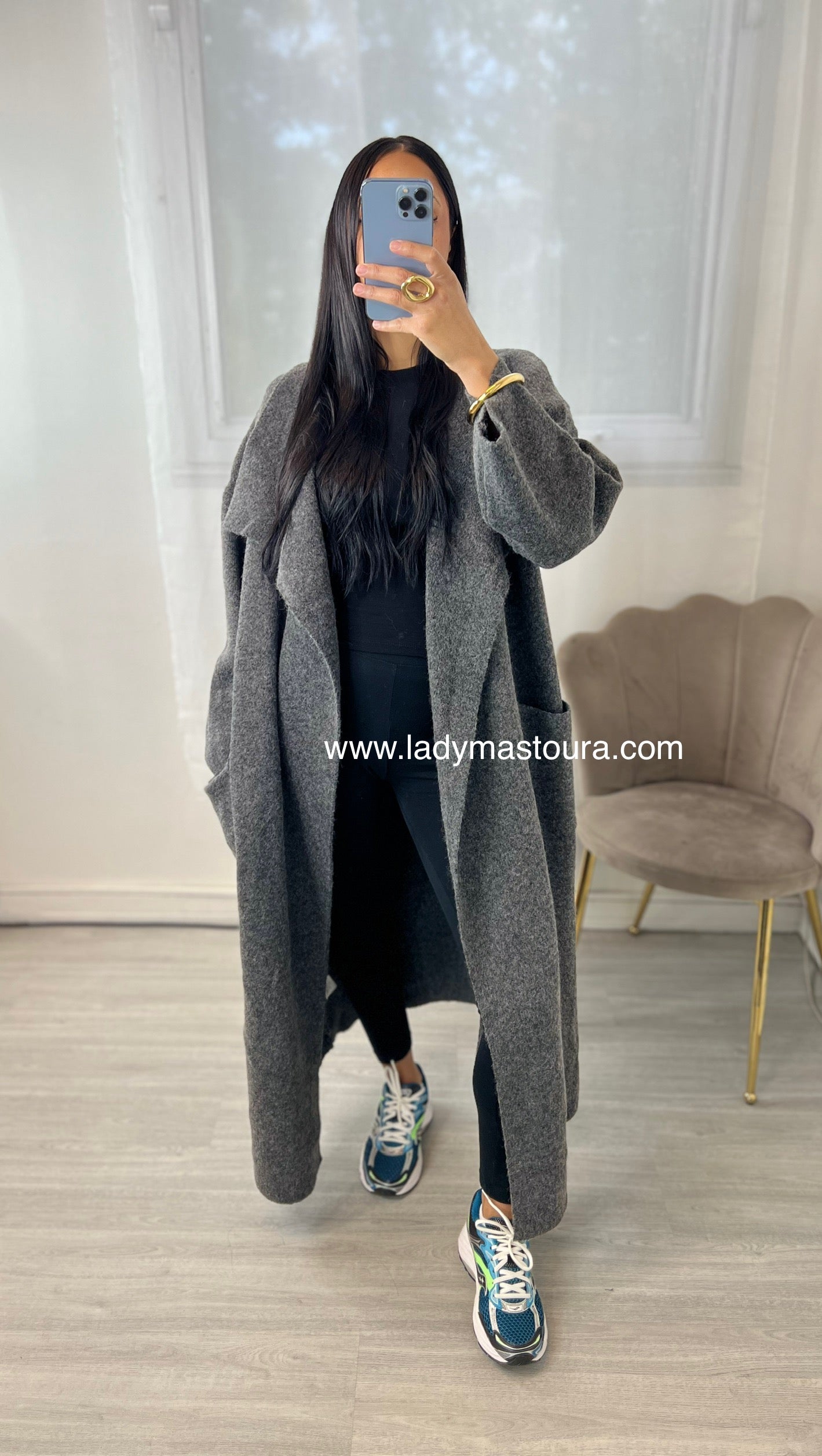 Cardigan Long - Gris