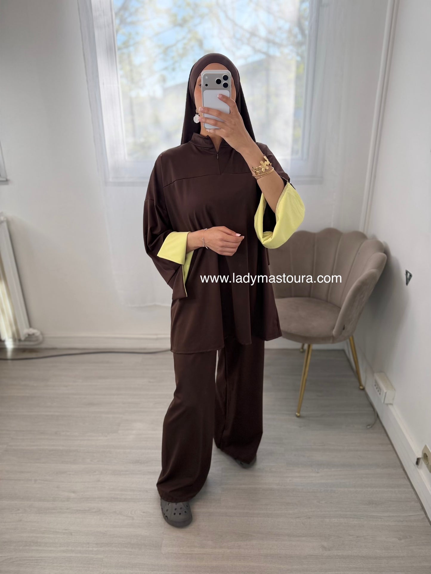 Burkini Bicolore - Chocolat