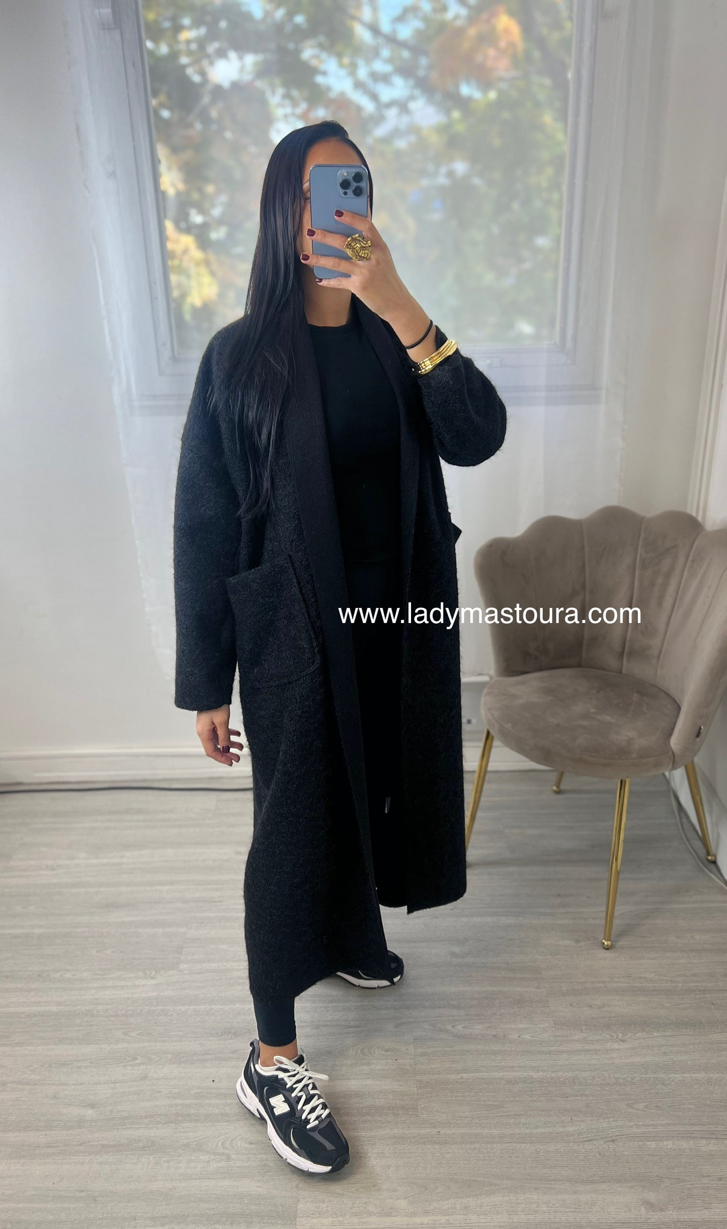 Manteau gilet - Noir