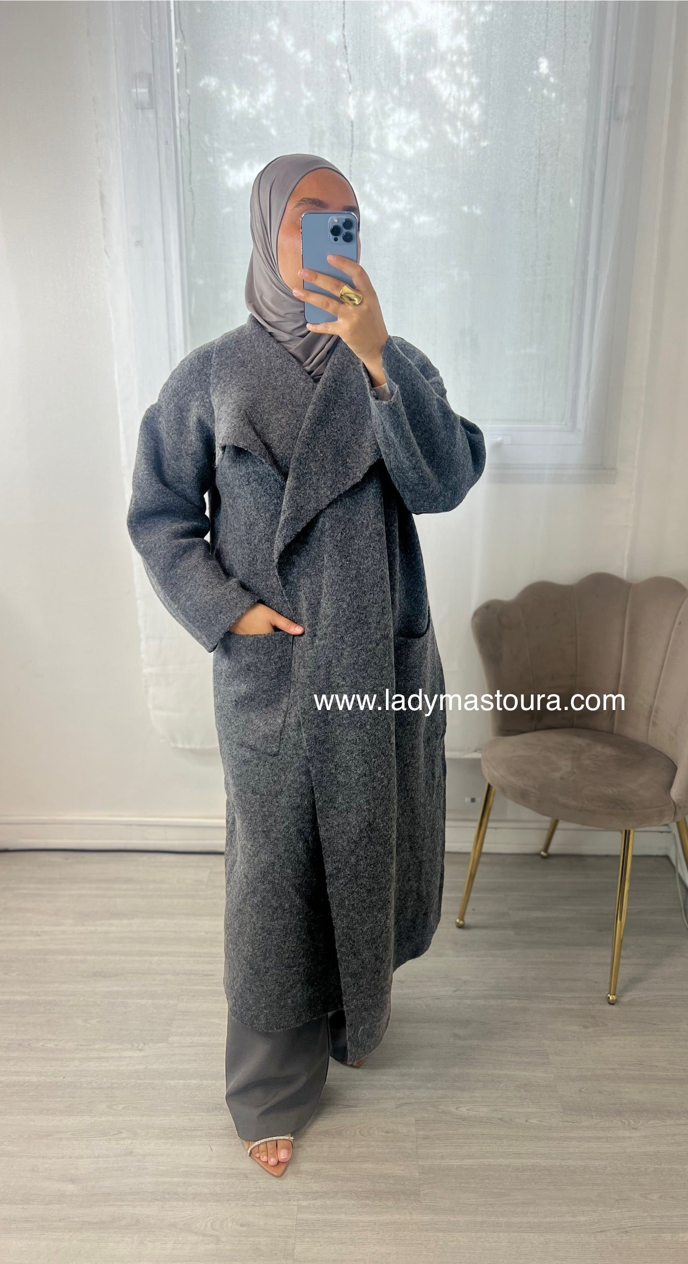 Cardigan Long - Gris