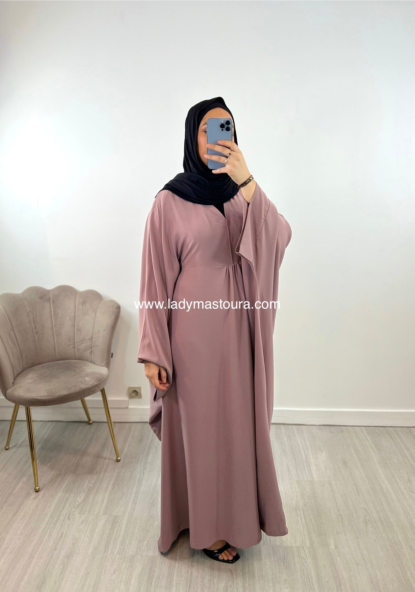 Abaya Kawtar - Rose