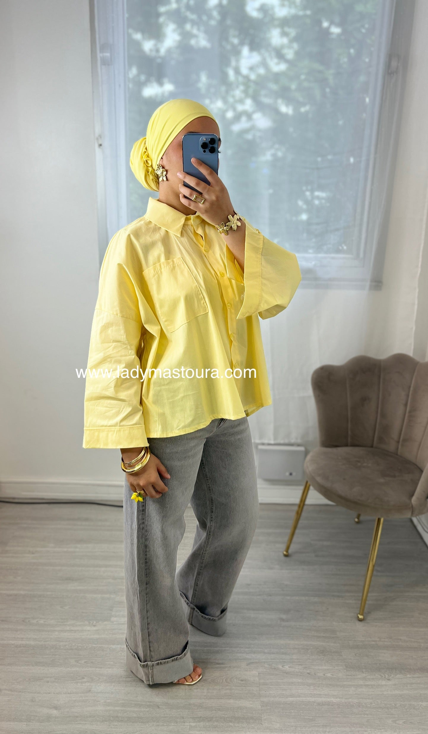 Jeans Saly - Gris Clair