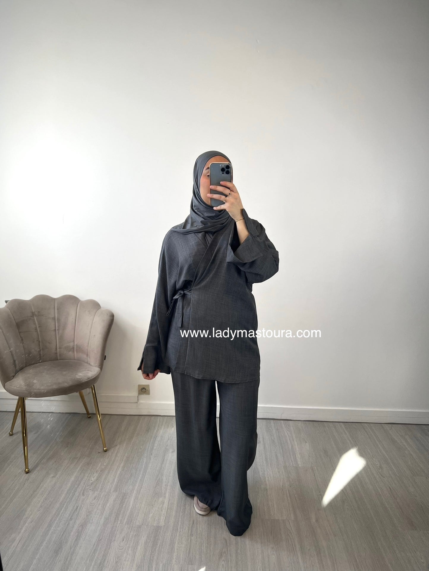 Ensemble Maïssa Pantalon - Gris