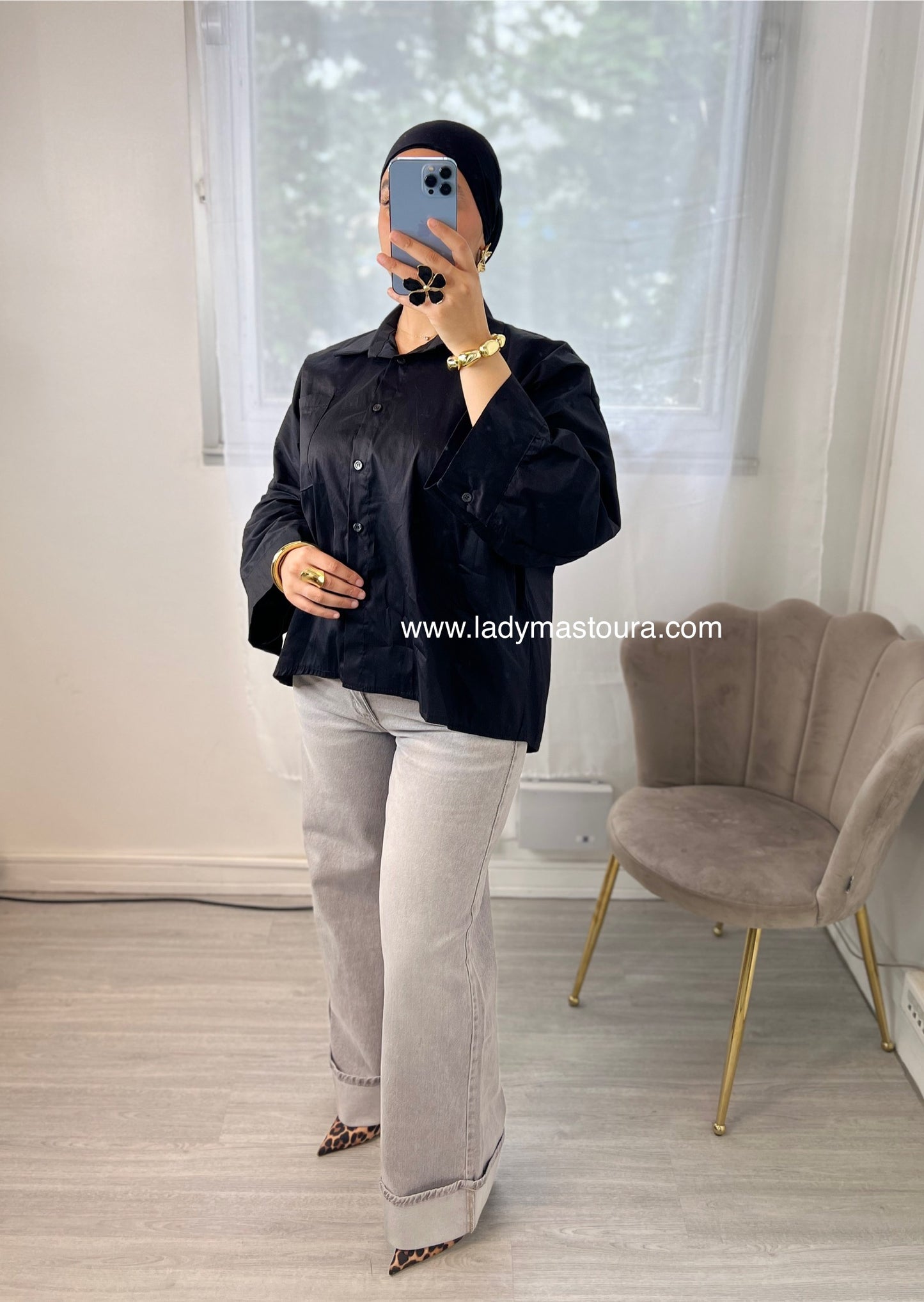 Jeans Saly - Gris Clair