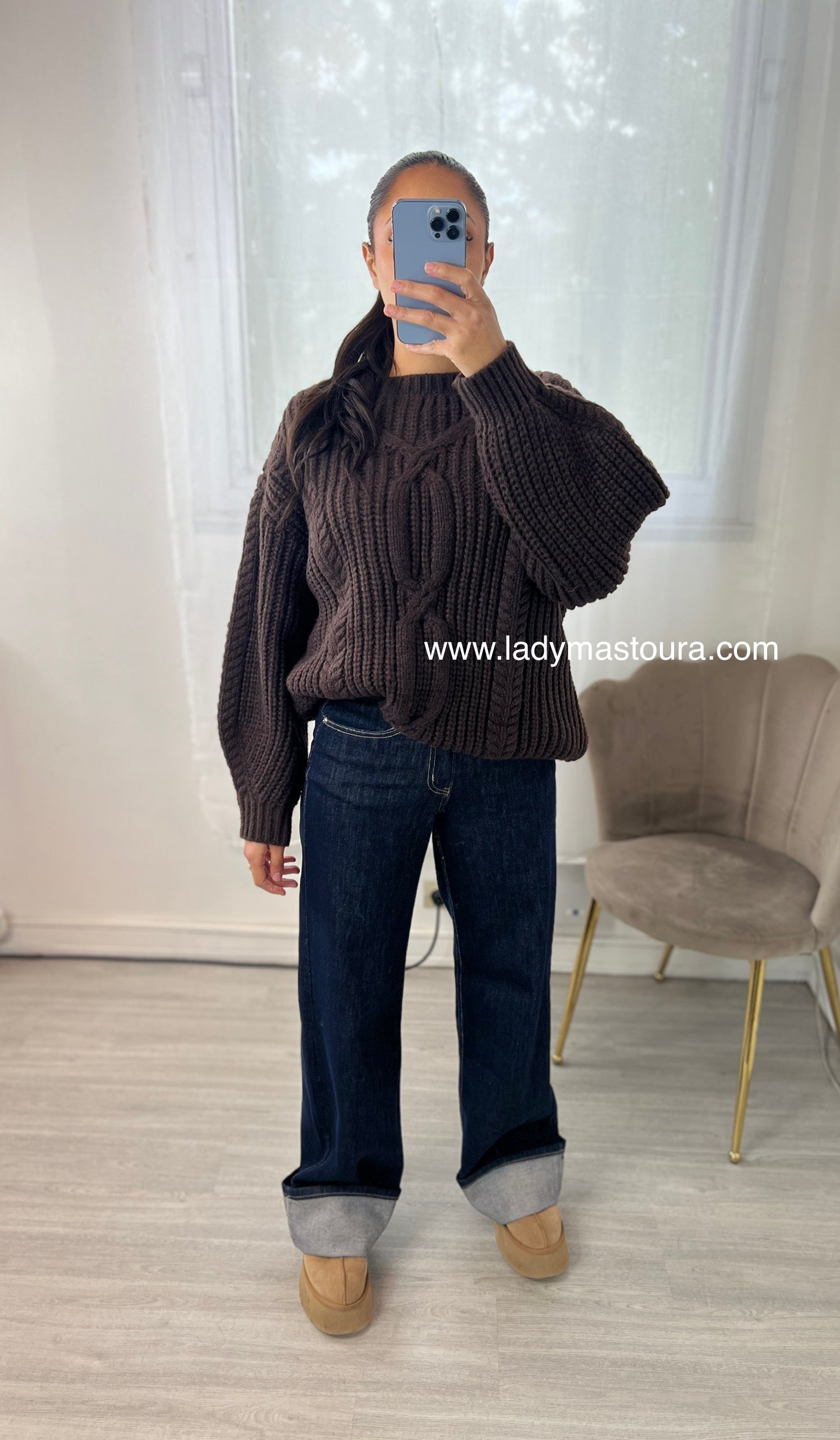 Pull en maille tressé - Plusieurs coloris