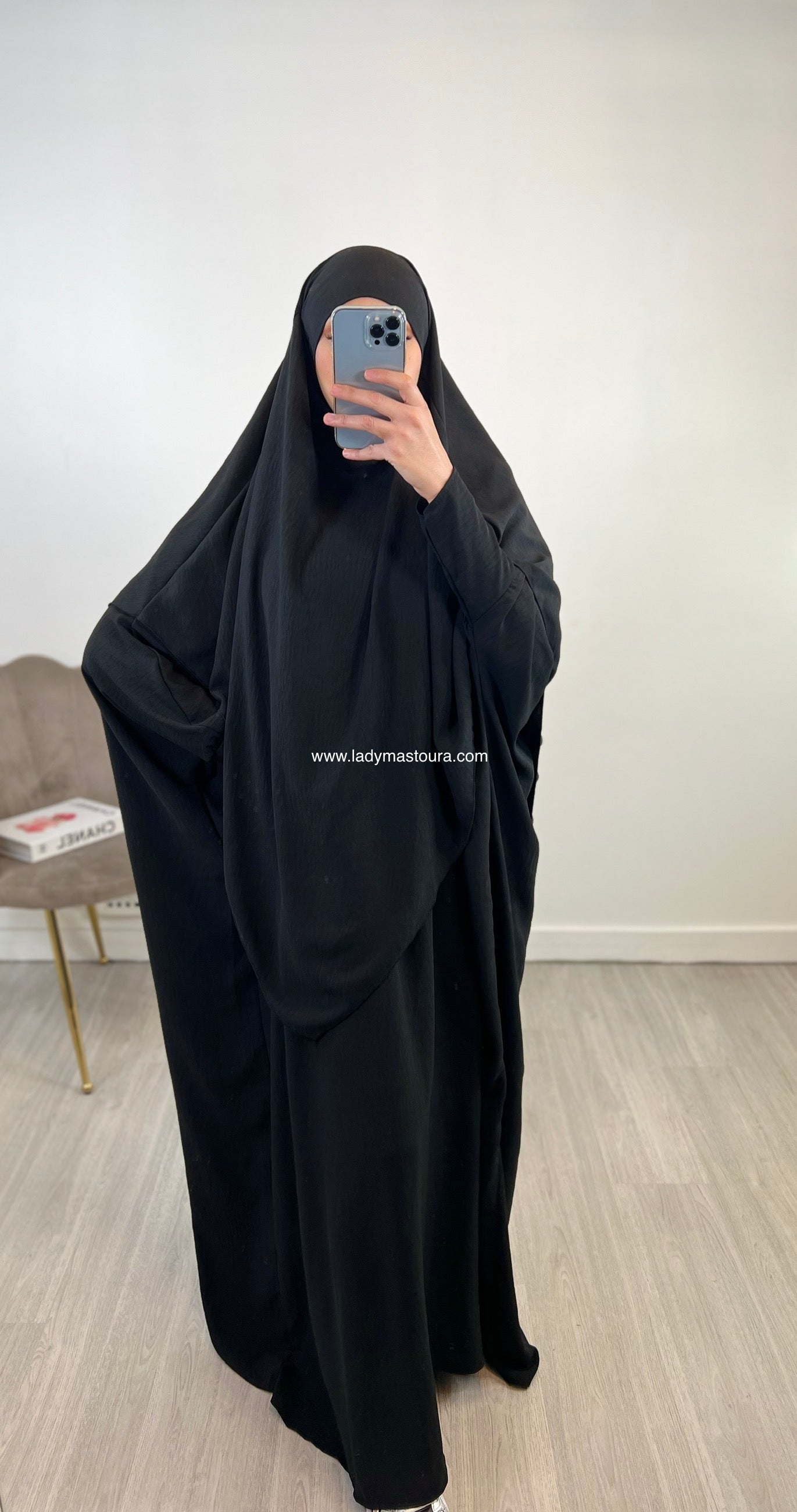 Ensemble Khimar + Abaya en jazz - (Plusieurs coloris)