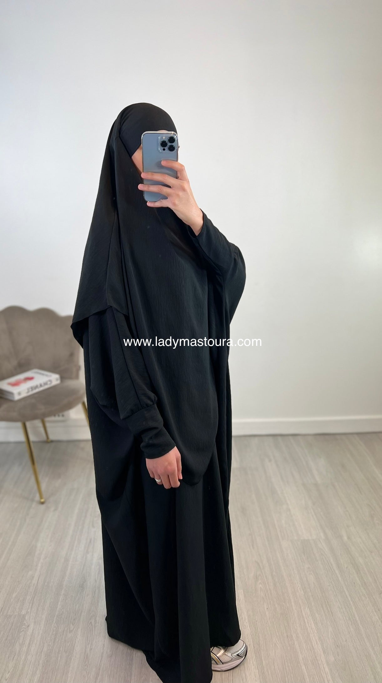 Ensemble Khimar + Abaya en jazz - (Plusieurs coloris)