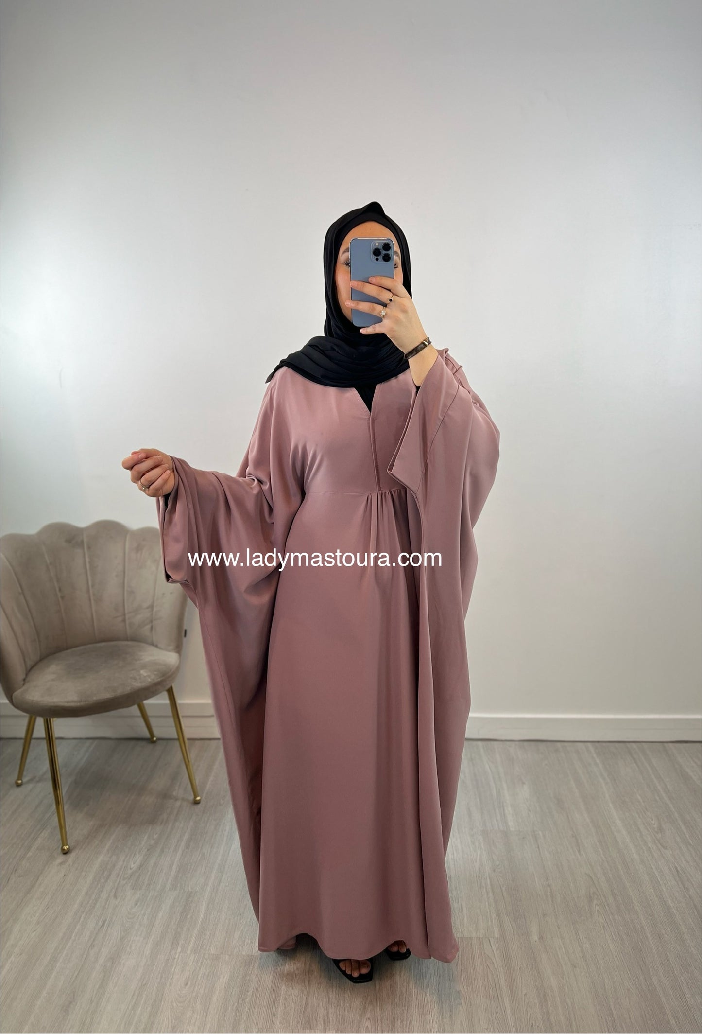 Abaya Kawtar - Rose