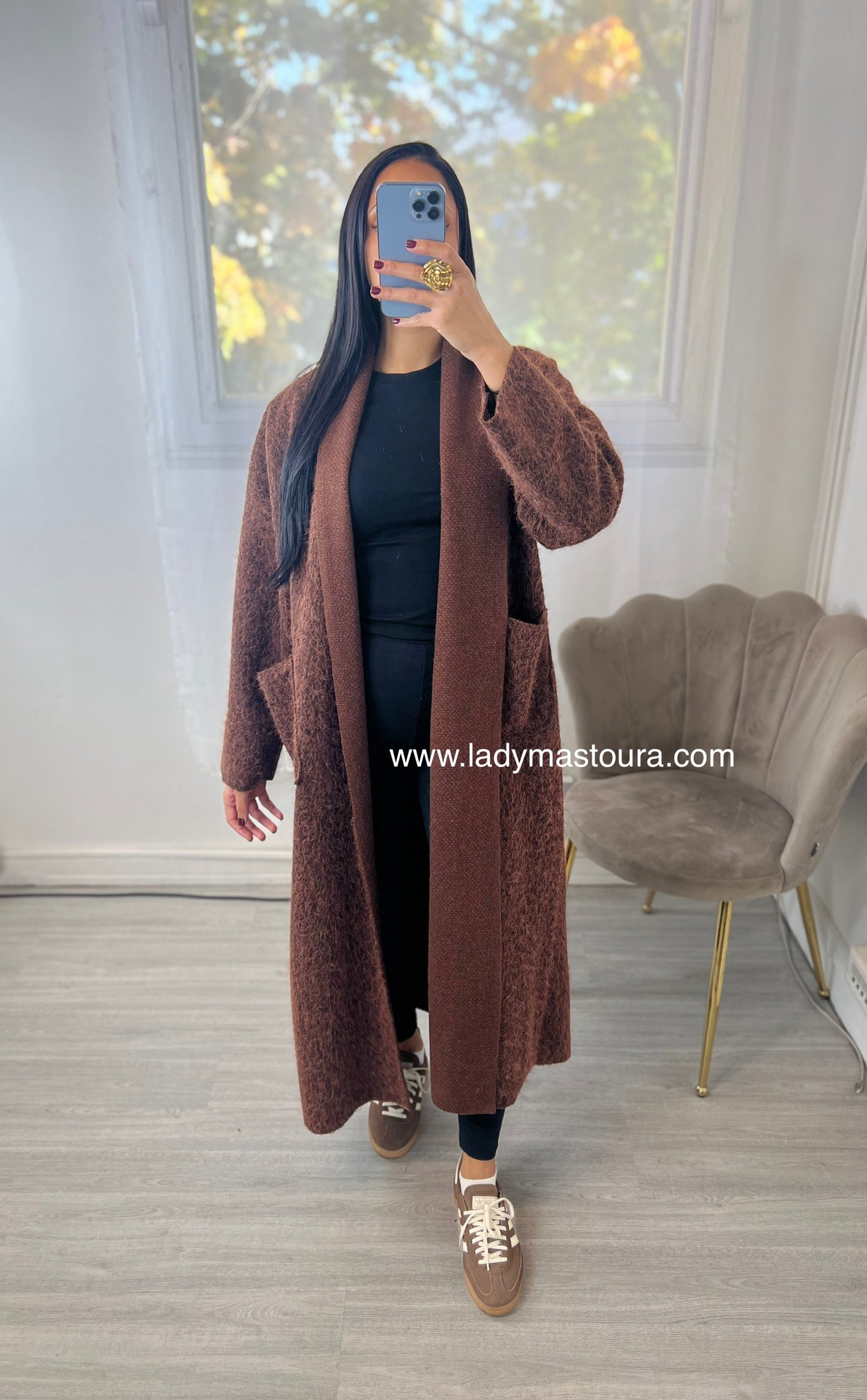 Manteau gilet - Chocolat