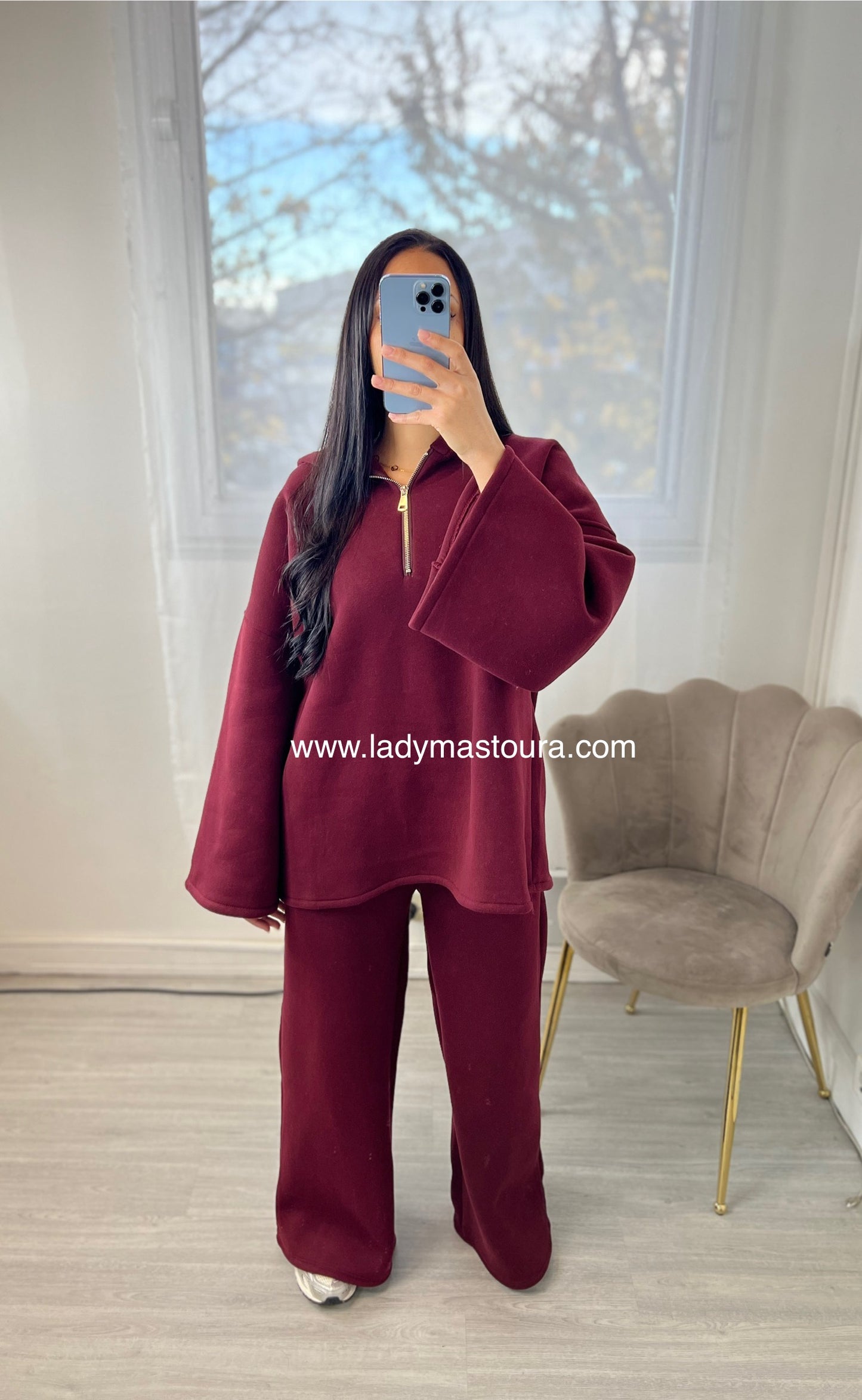 Ensemble Sweat intérieur molletonné - Burgundy