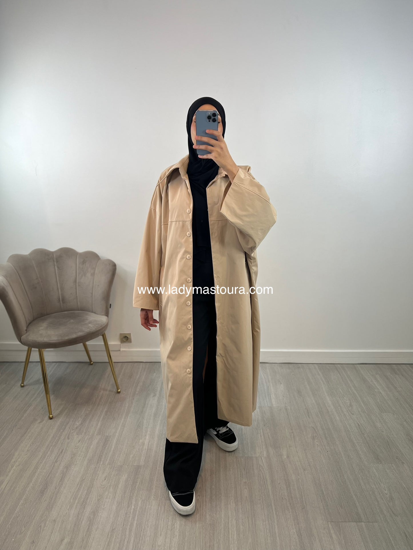 Gabardine - Beige oversize