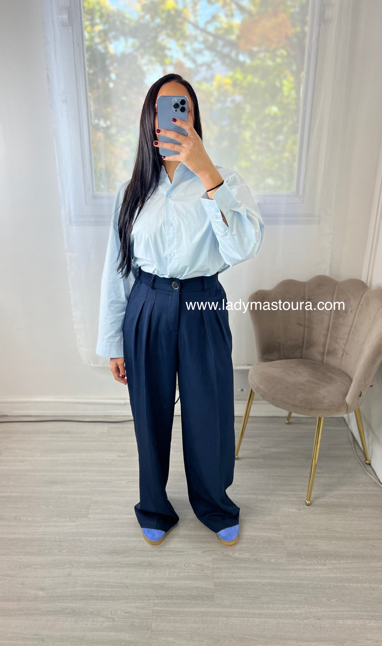 Pantalon Classique - Bleu Marine