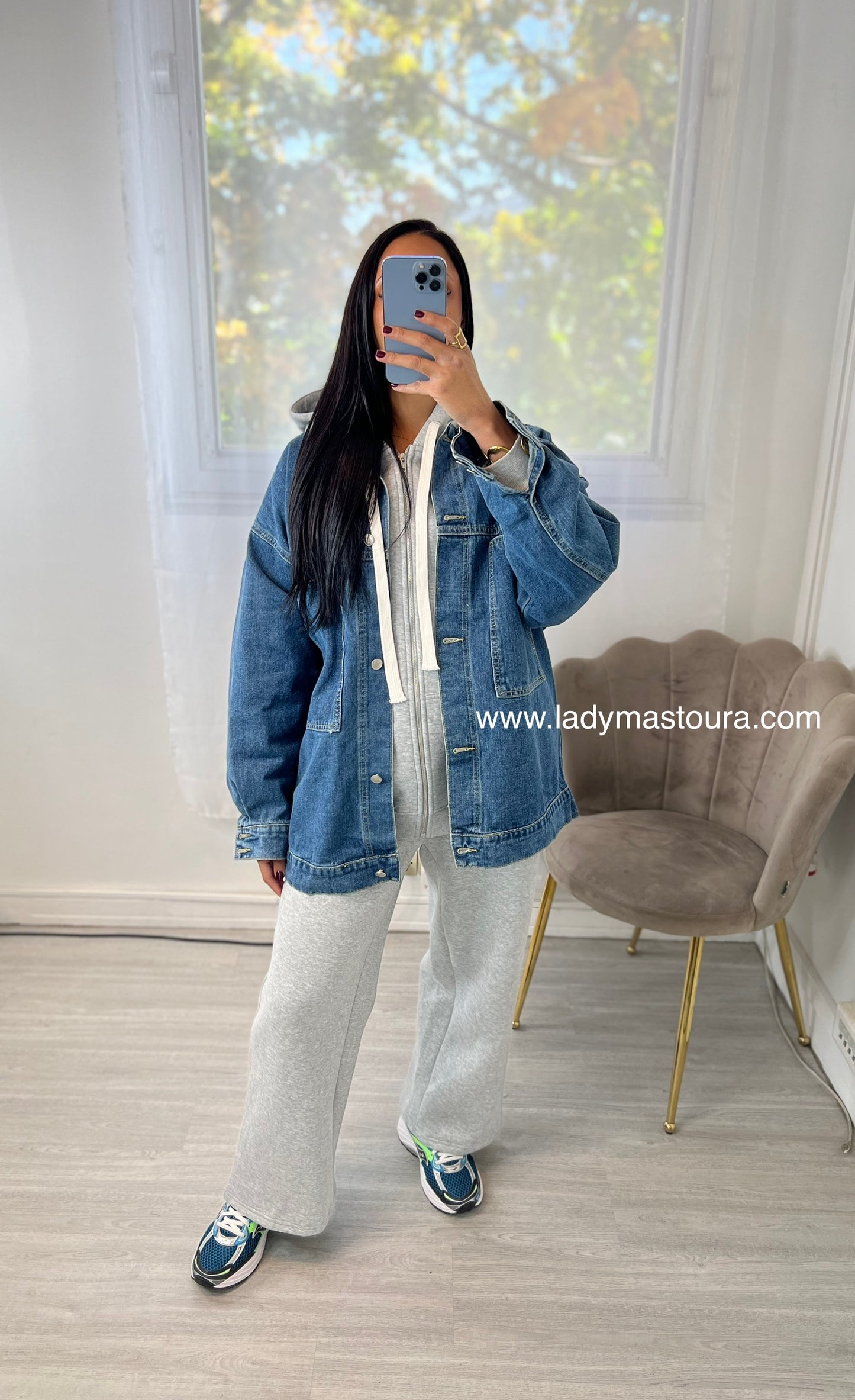 Veste en jean - Bleue