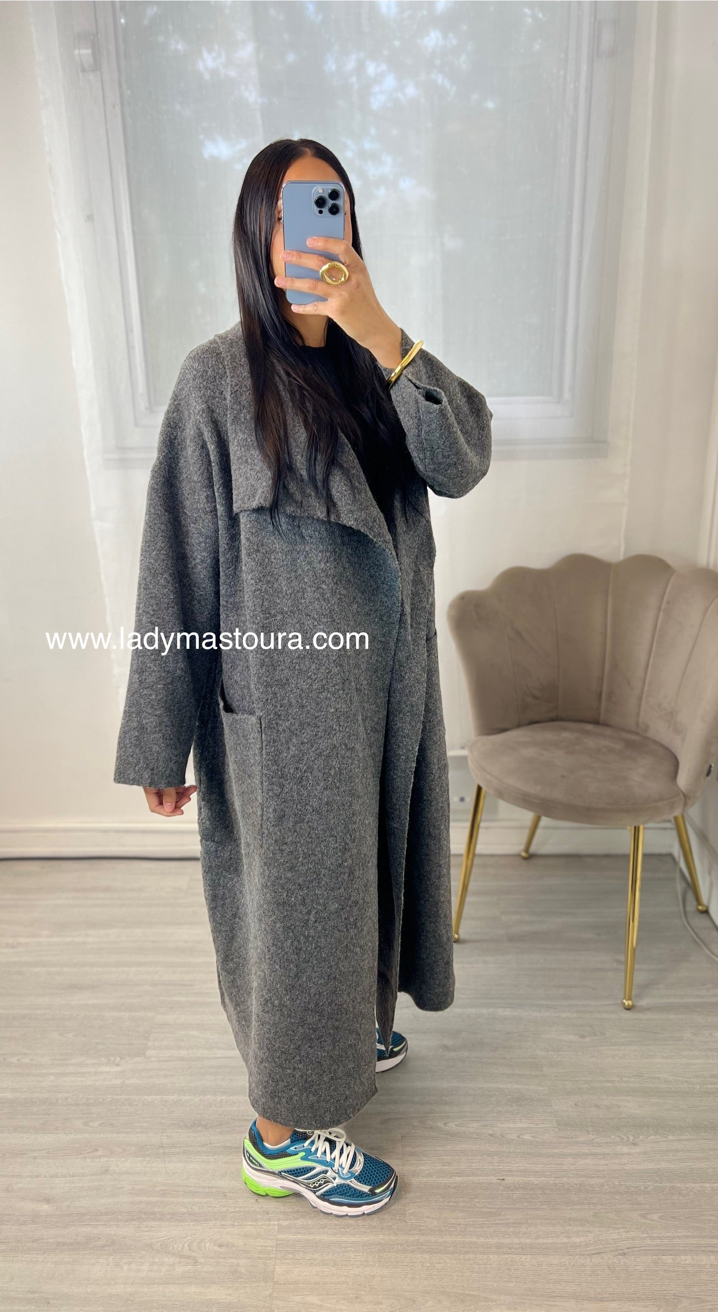 Cardigan Long - Gris