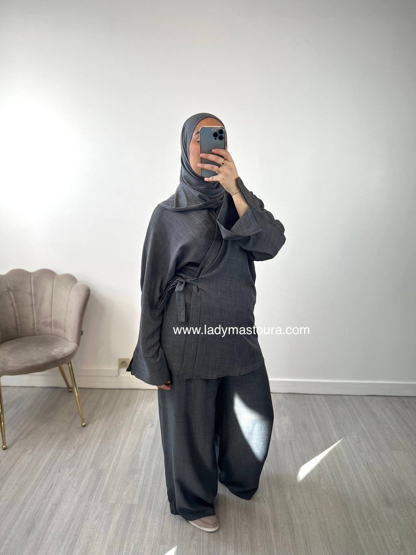 Ensemble Maïssa Pantalon - Gris