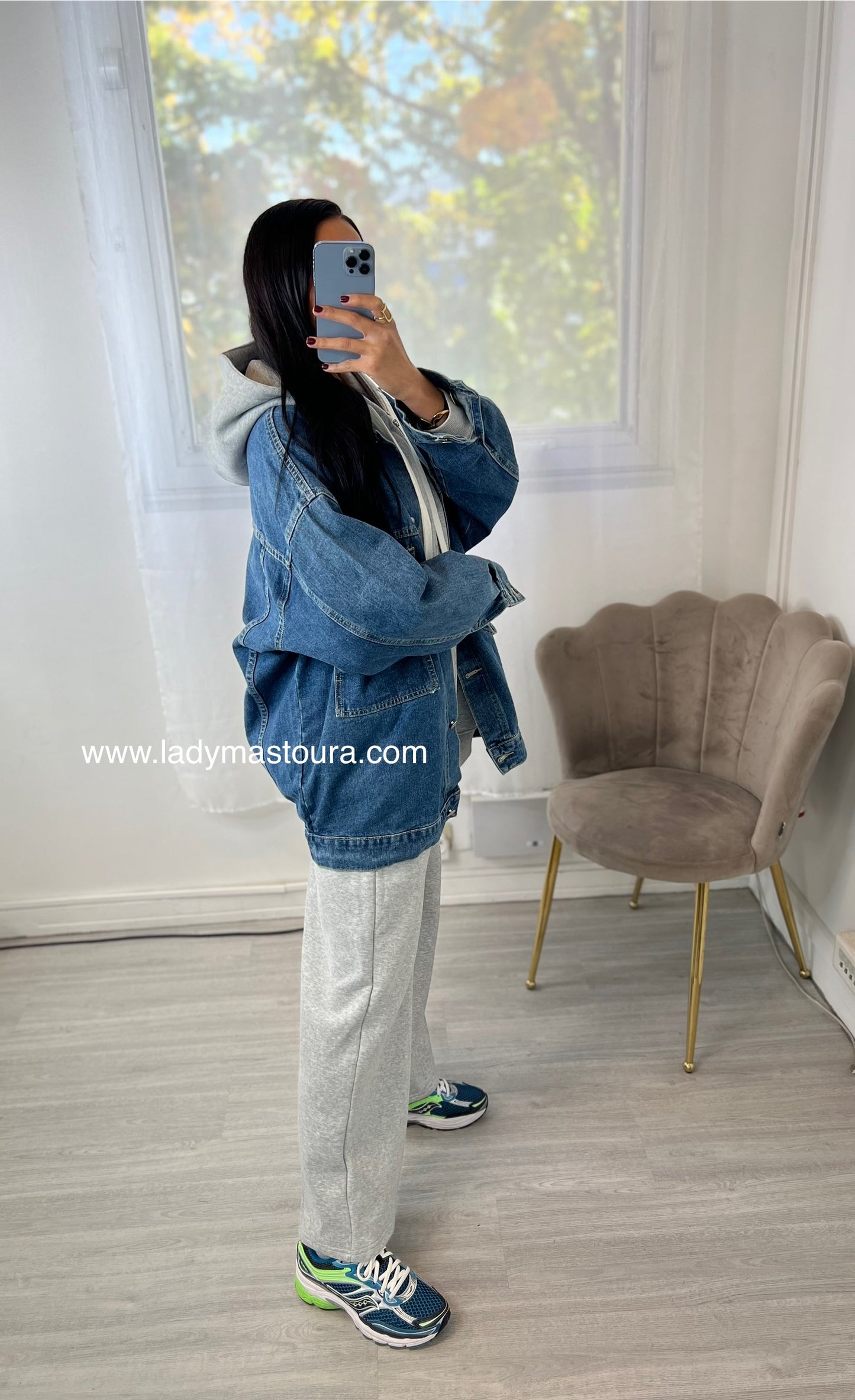 Veste en jean - Bleue
