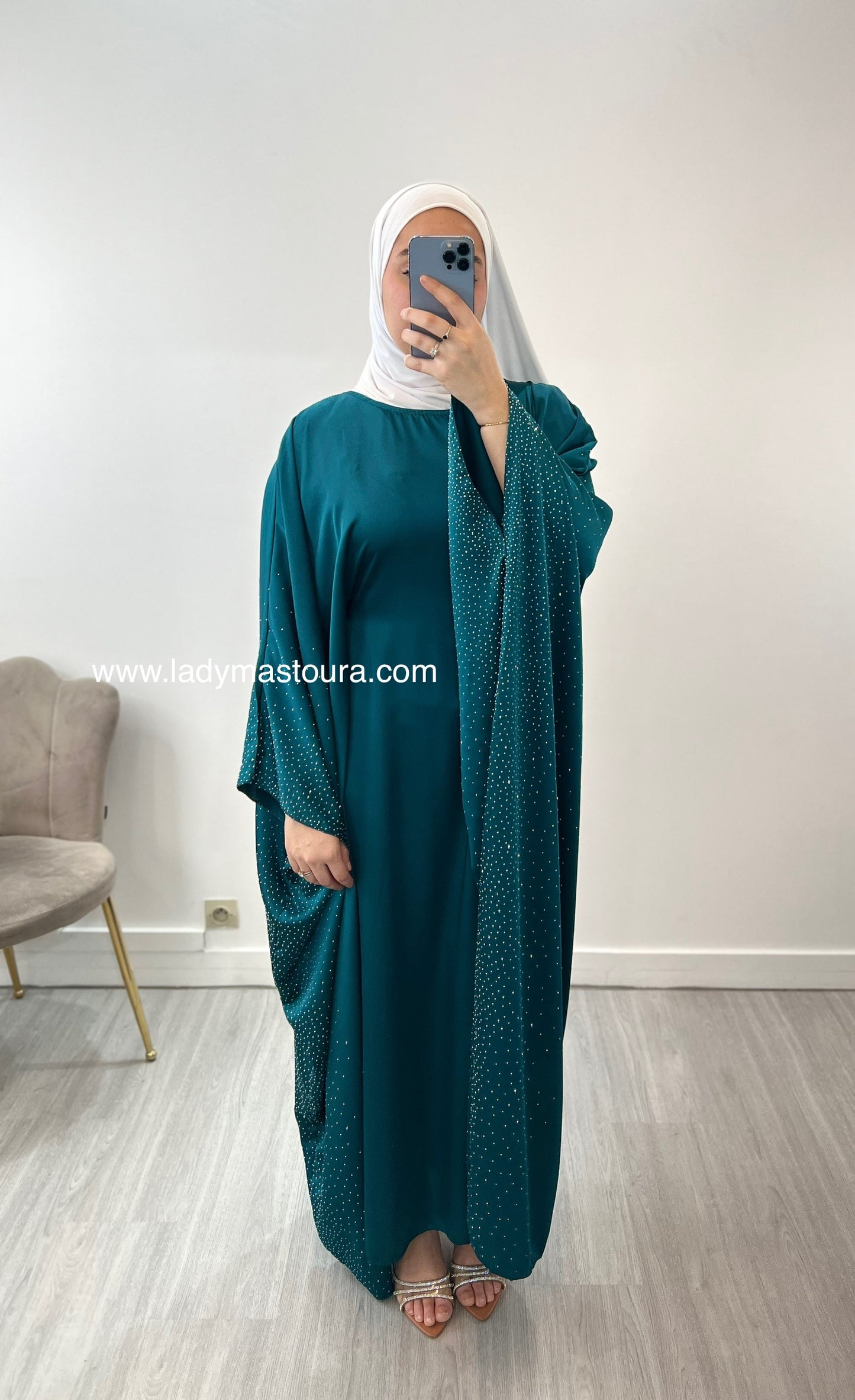 Abaya Farasha Rhadia - Emeraude