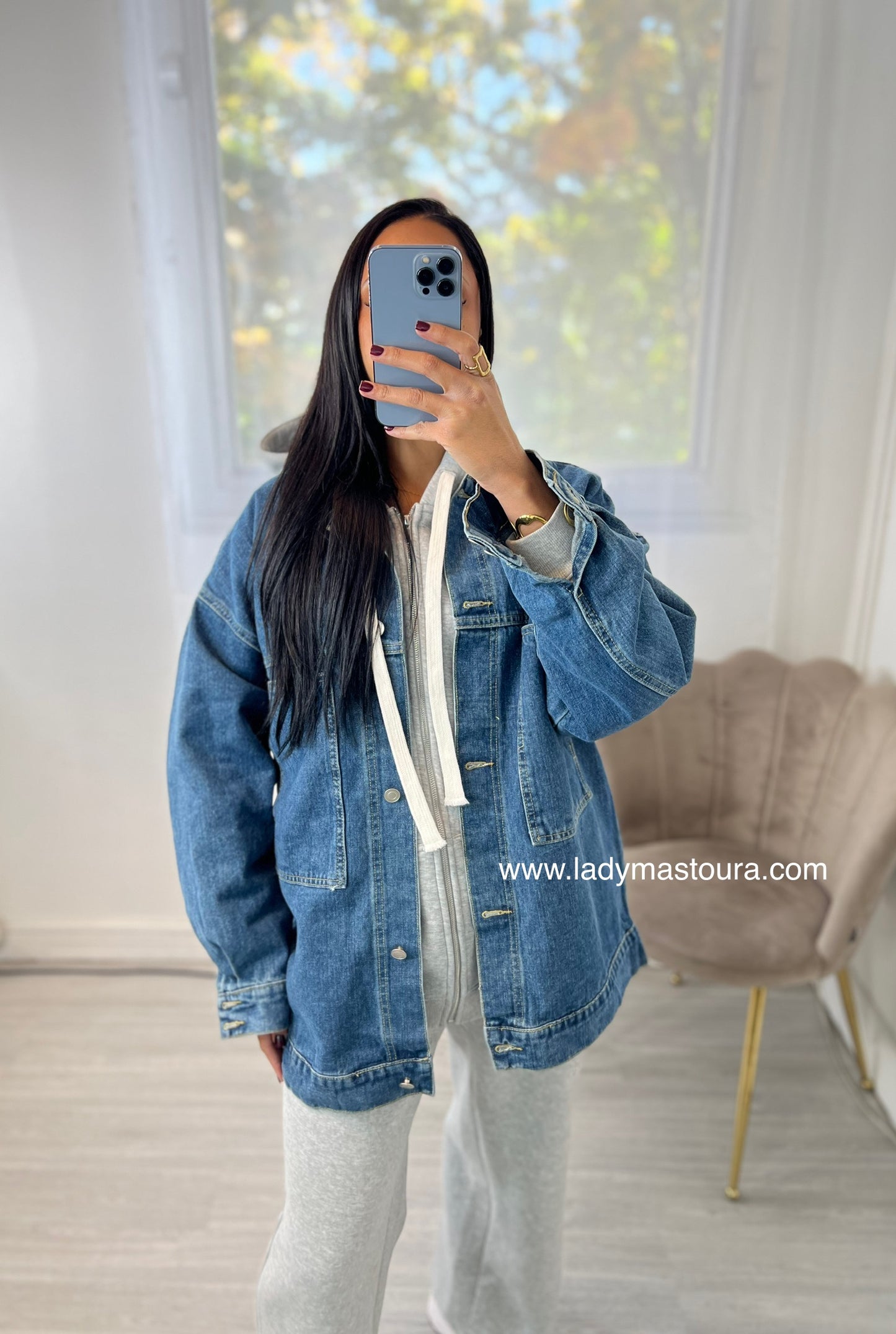 Veste en jean - Bleue