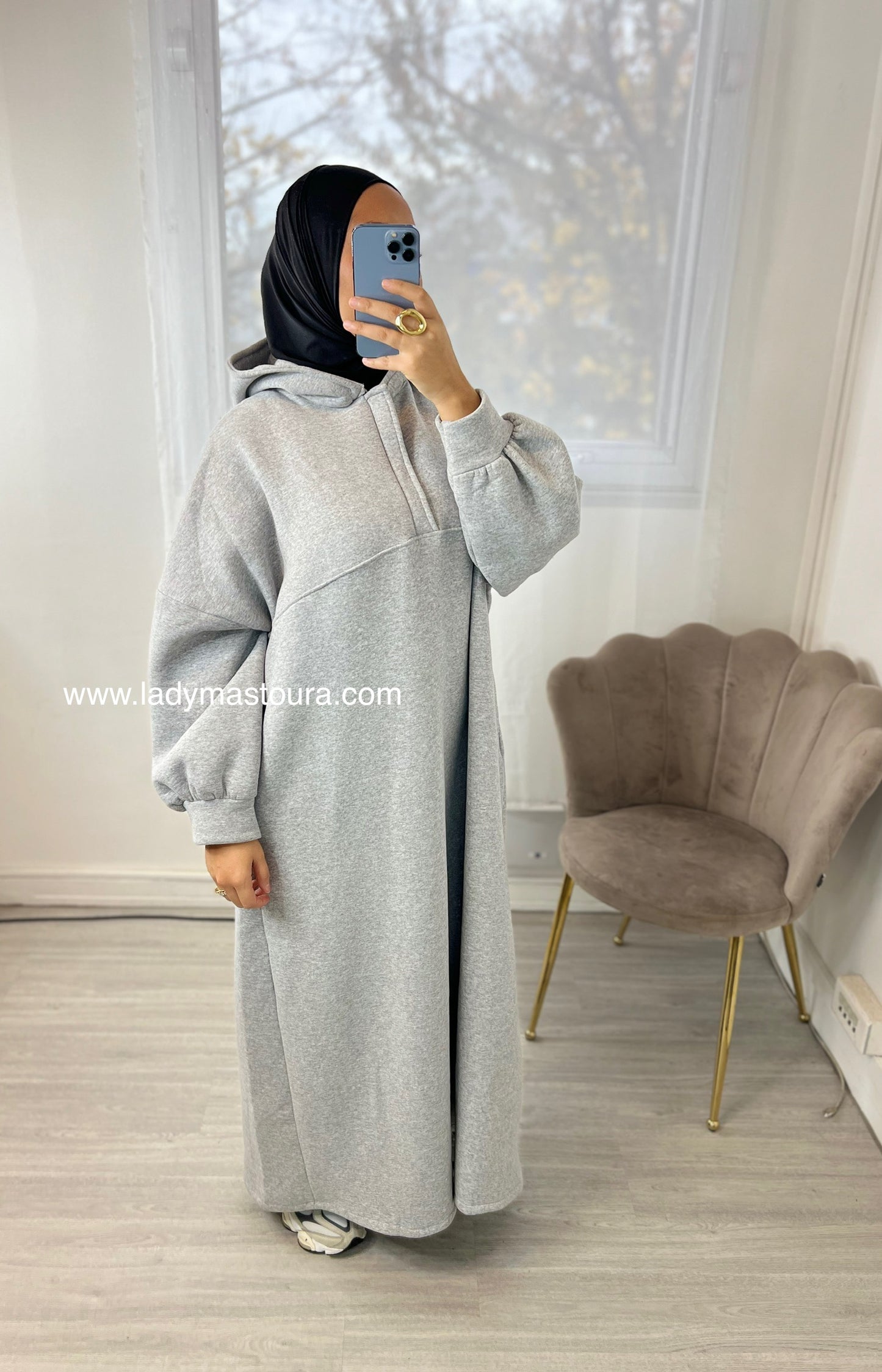 Robe Sweat intérieur molletonné
- Grise