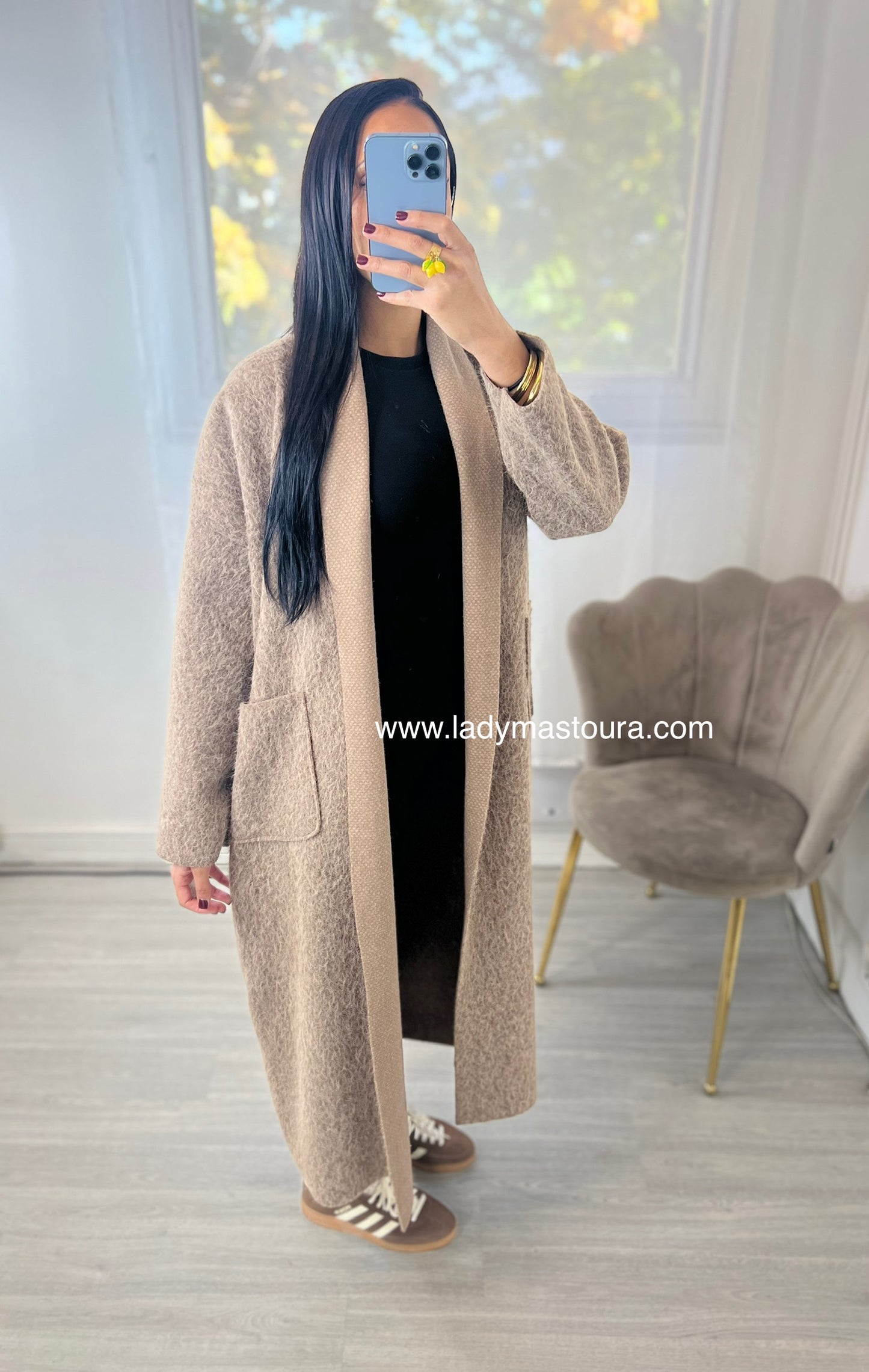 Manteau gilet - Taupe