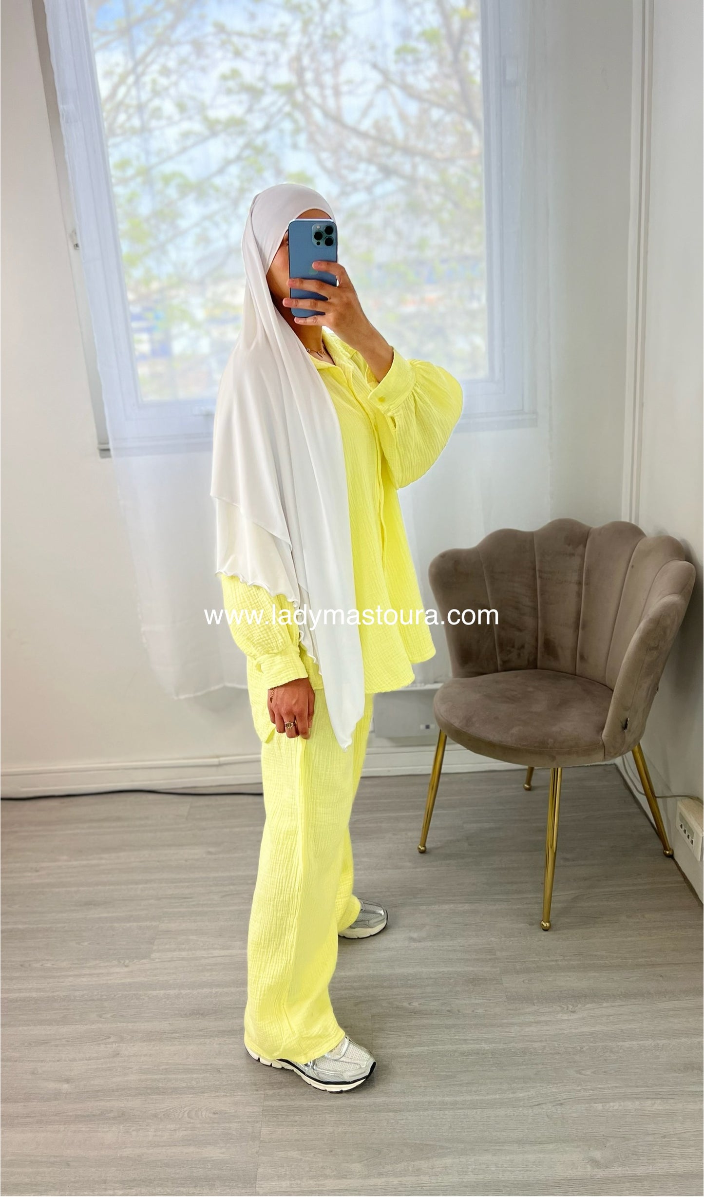 Ensemble Gaz de Coton - Jaune