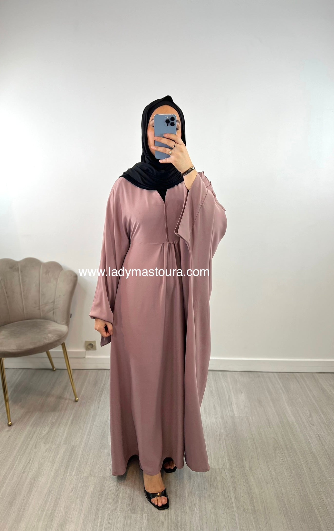 Abaya Kawtar - Rose