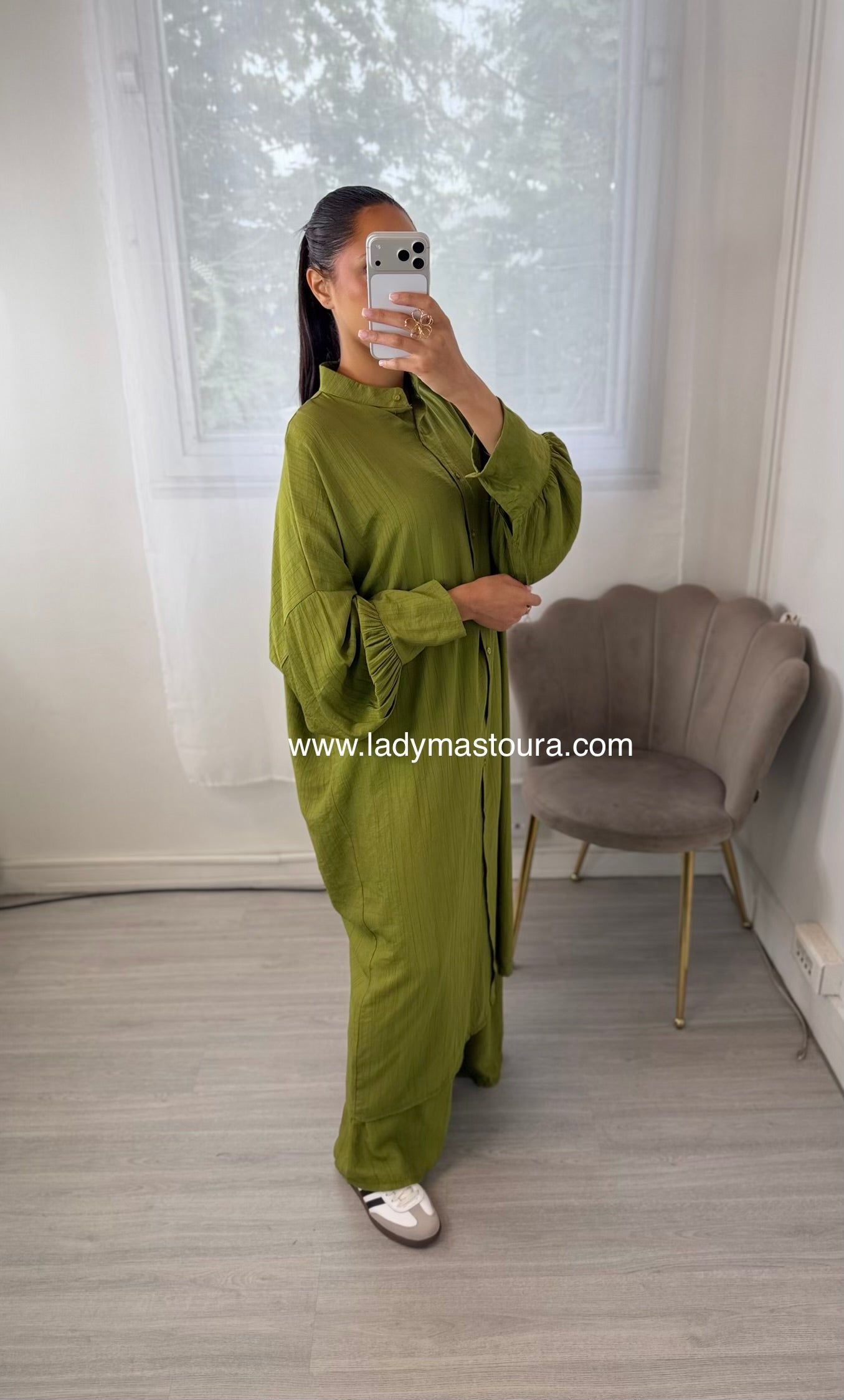 Ensemble Sabrina - Vert olive
