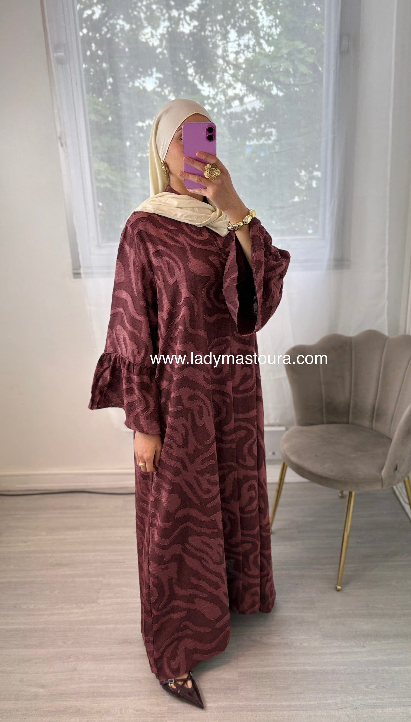 Robe Wissal - Aubergine