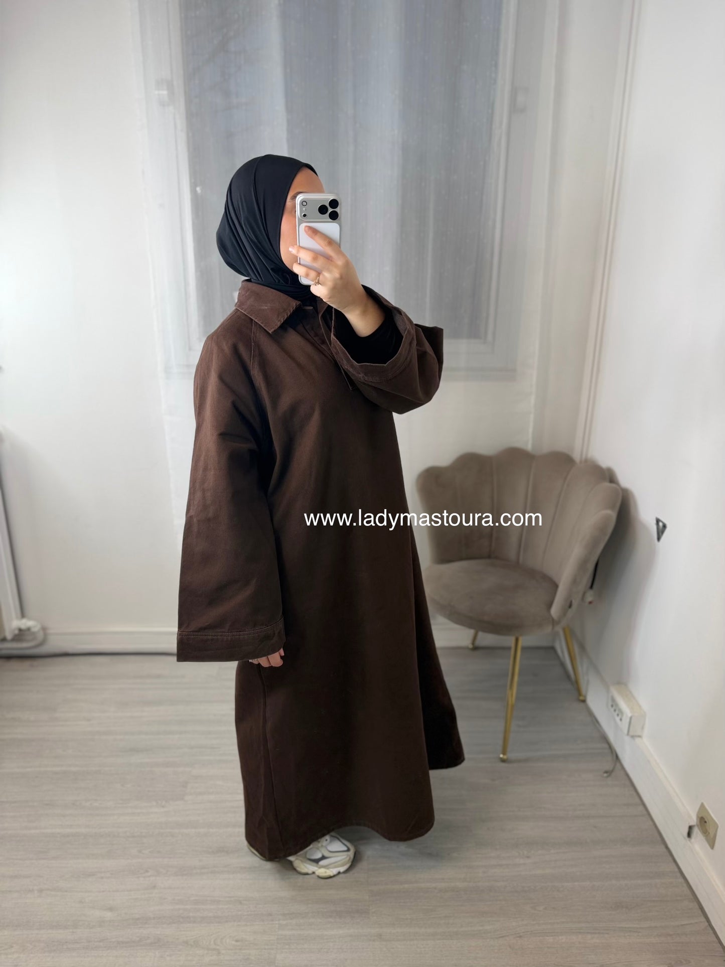 Robe en Denim - Chocolat