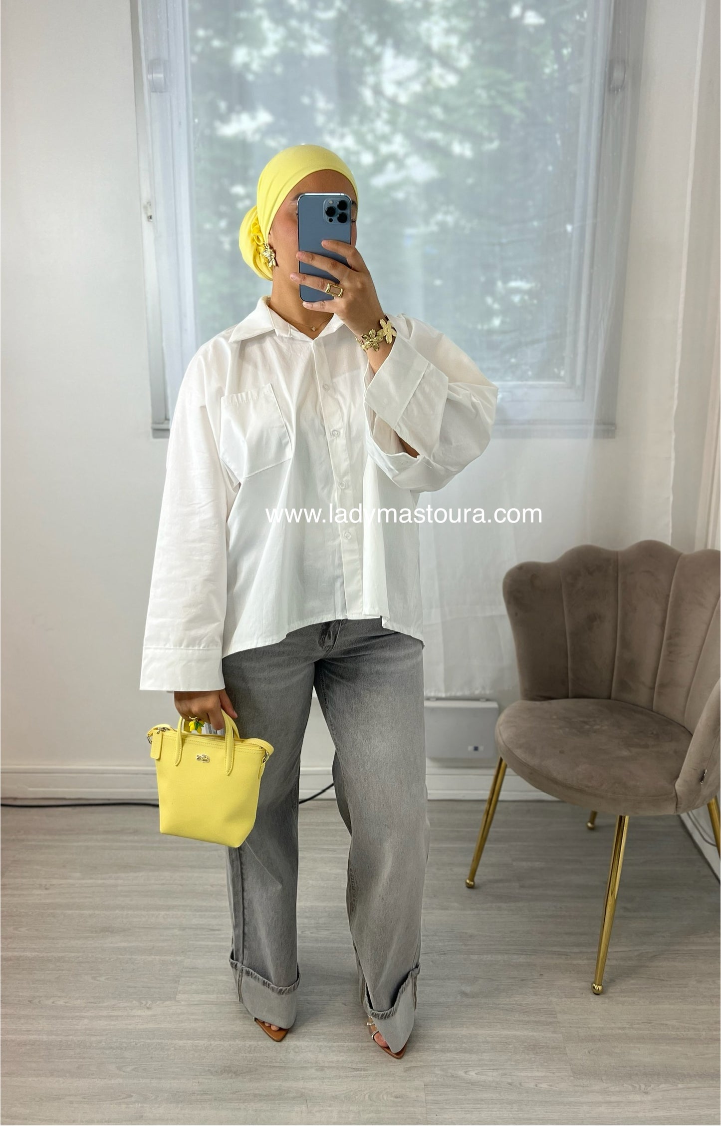 Jeans Saly - Gris Clair