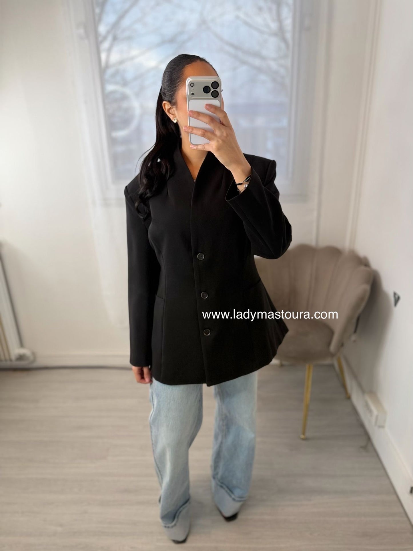 Blazer Zahra- Noir