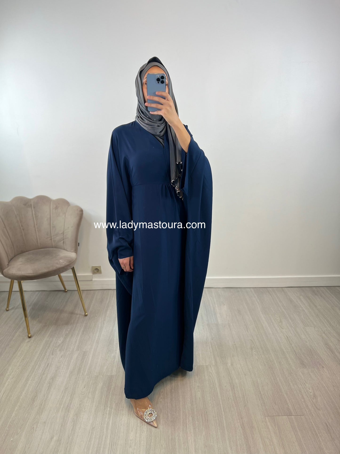 Abaya Kawtar - Bleu marine