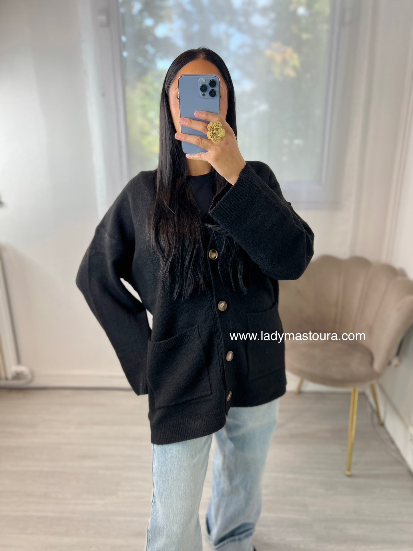 Cardigan - Noir