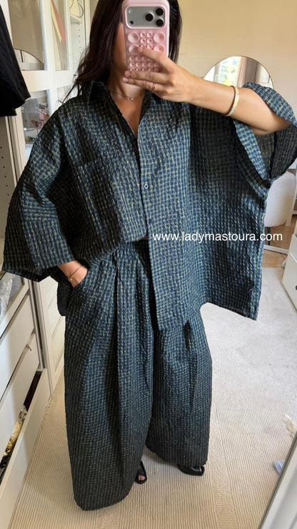 Ensemble Ample - Zarra bleu marine