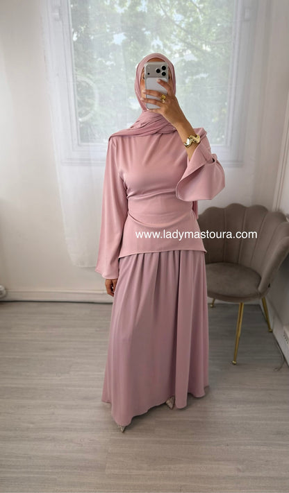Ensemble 2 pièces jupe - Rose