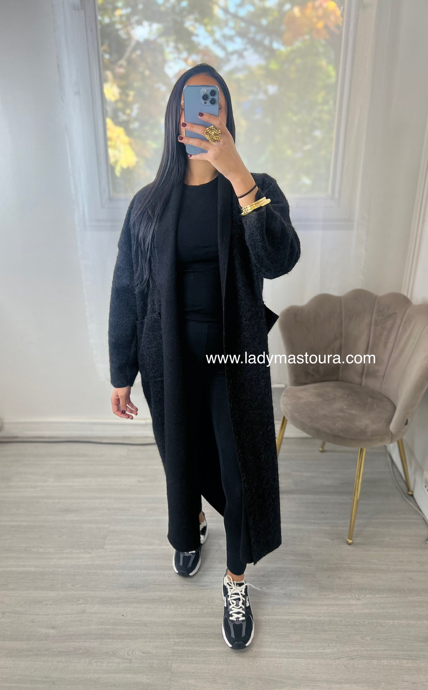 Manteau gilet - Noir
