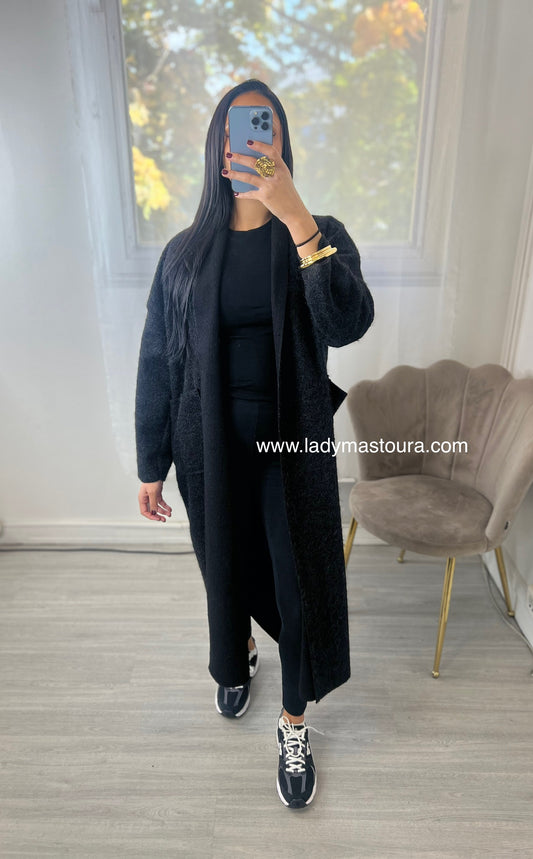 Manteau gilet - Noir