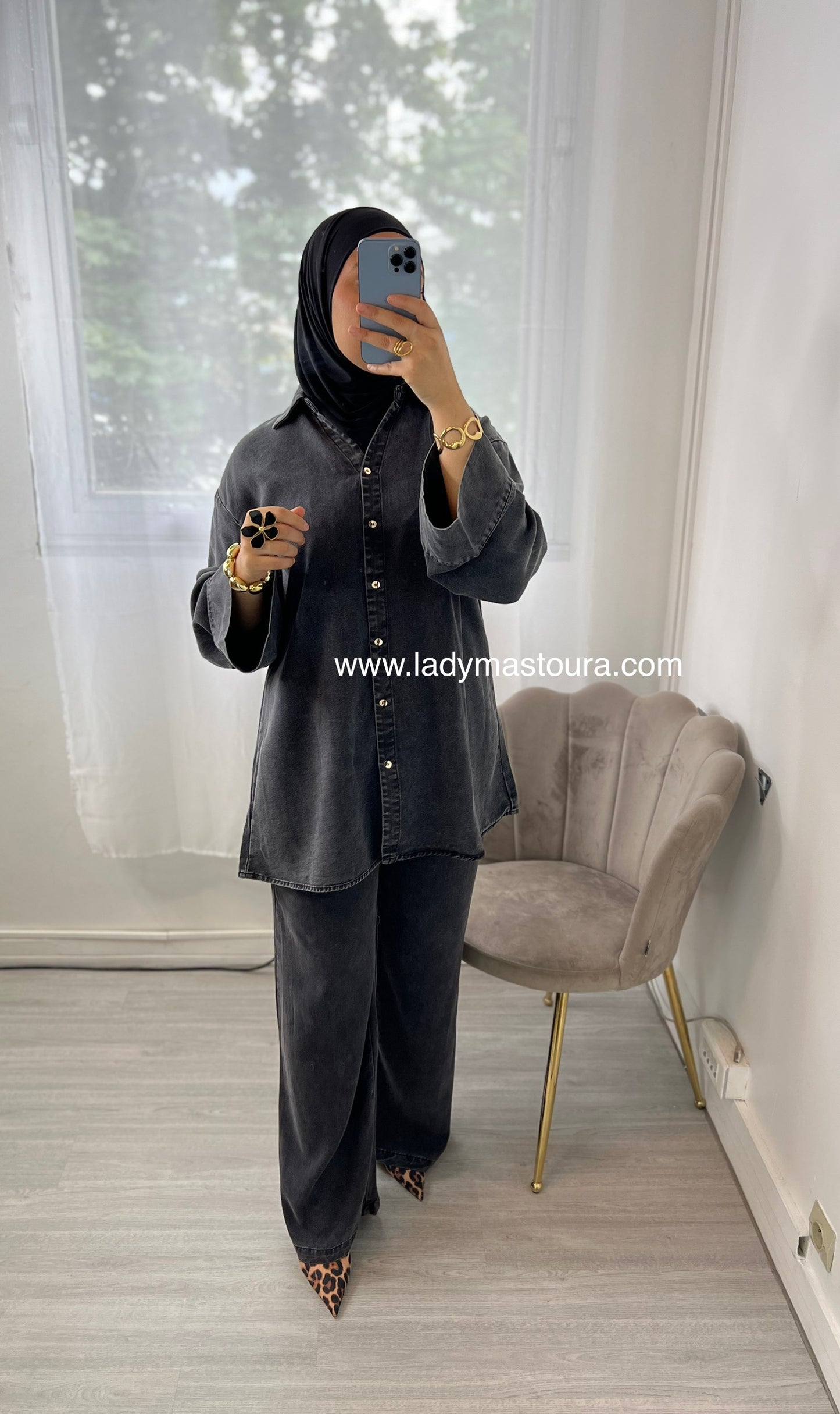 Ensemble Maria Noir en denim