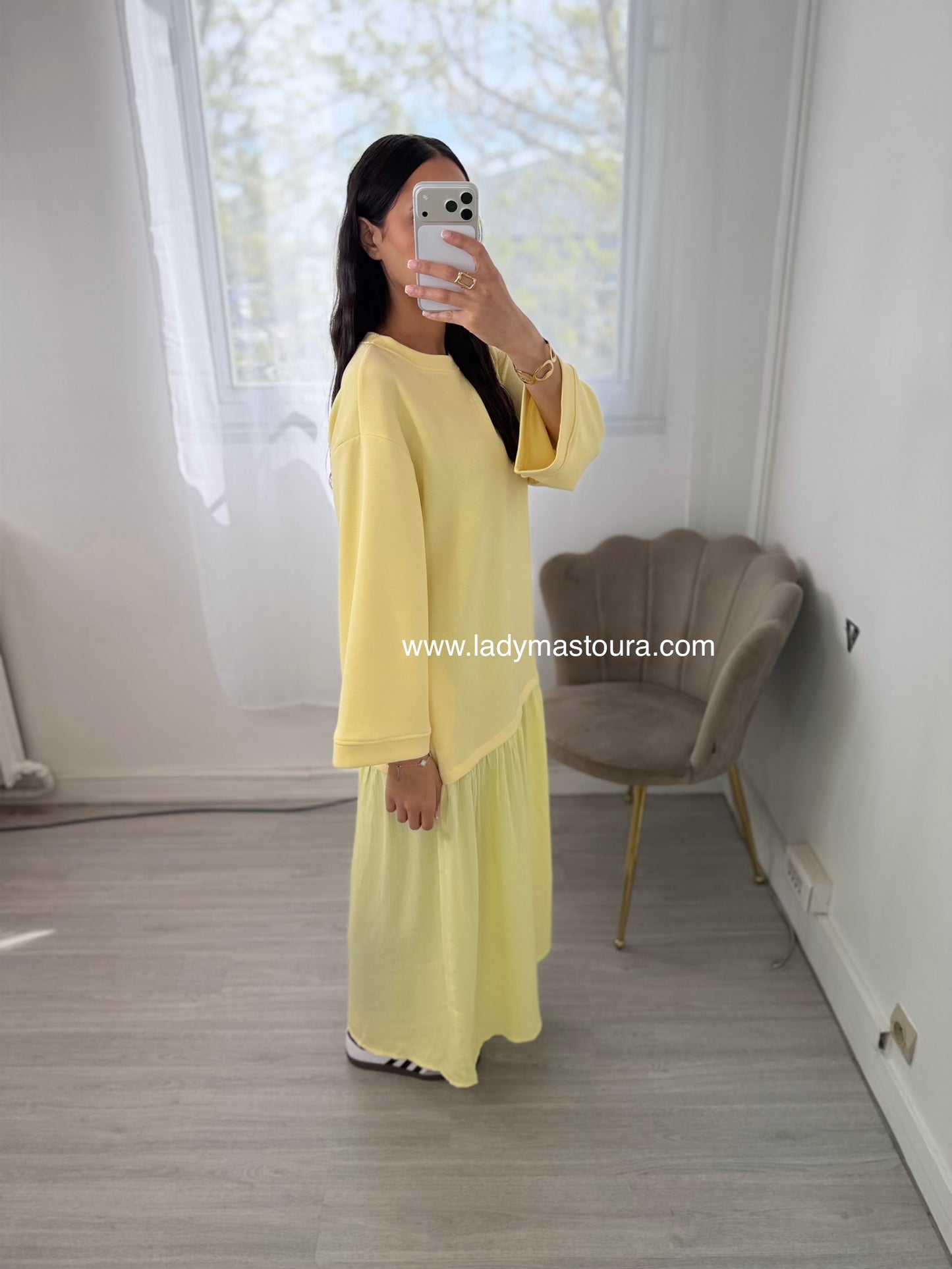 Robe Manche longue - Jaune