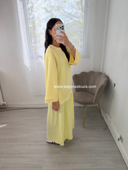 Robe Manche longue - Jaune