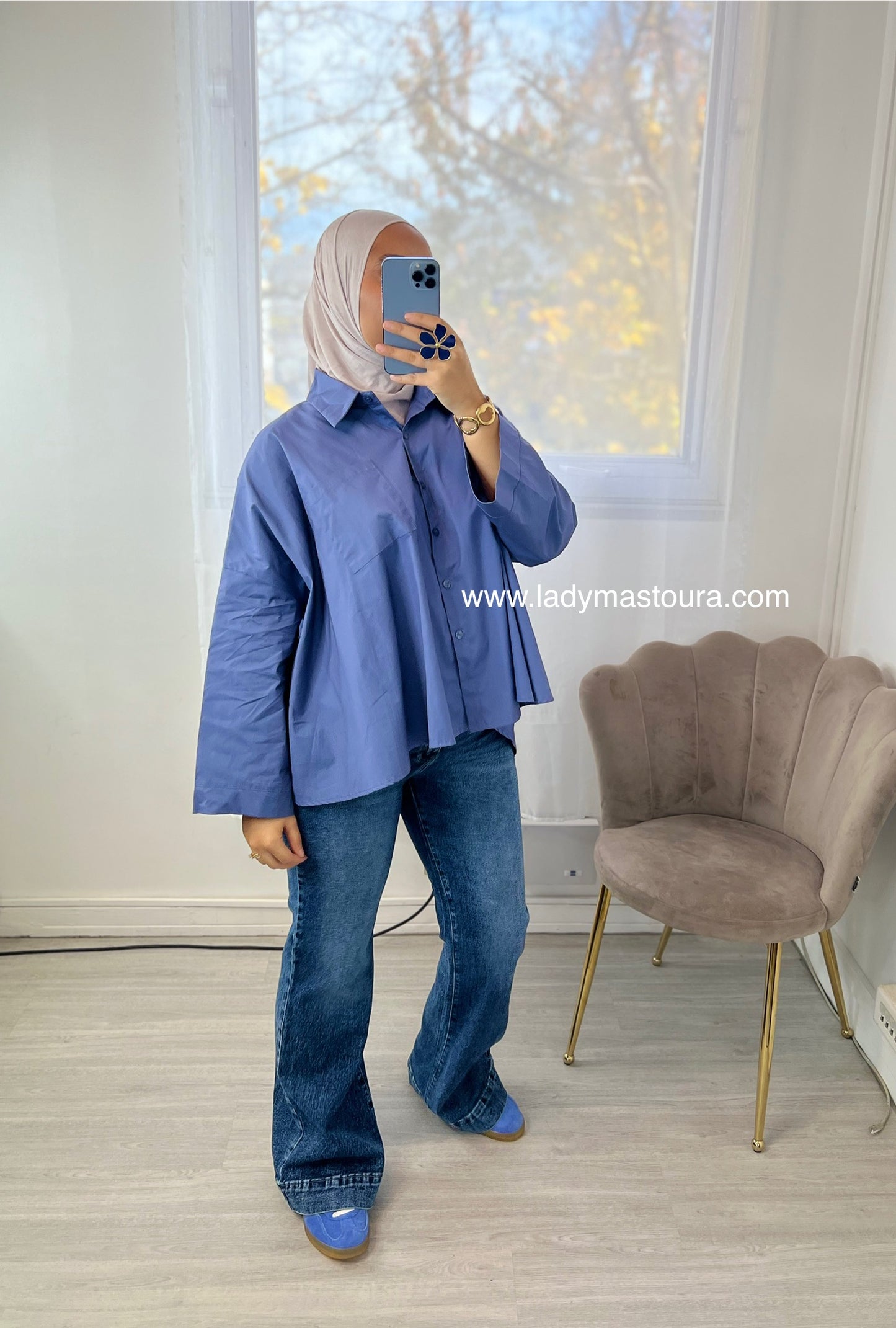 Chemise en popeline - Plusieurs coloris (Coton)