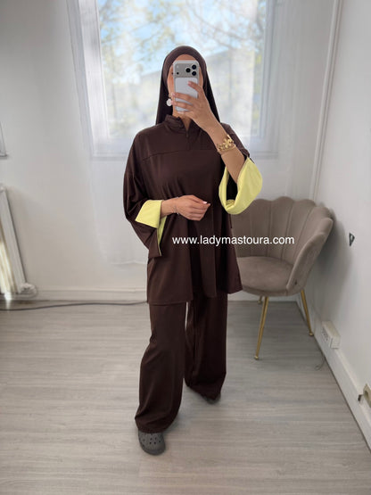 Burkini Bicolore - Chocolat