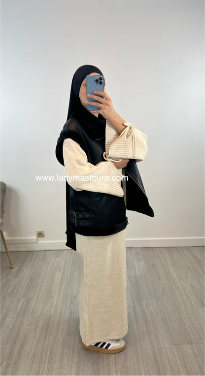 Veste sans manches - Noire