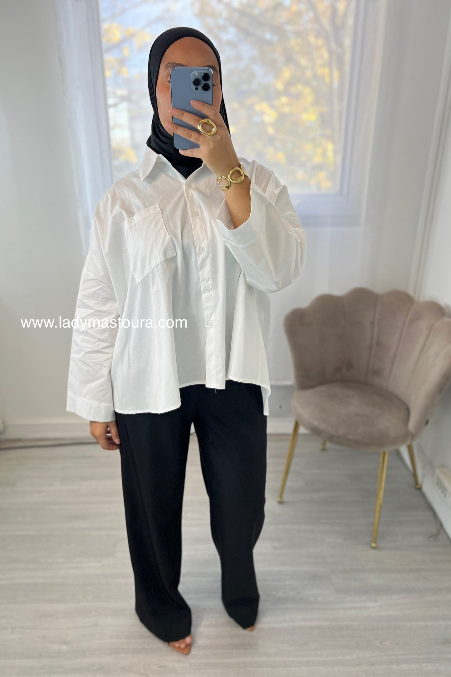 Chemise en popeline - Plusieurs coloris (Coton)