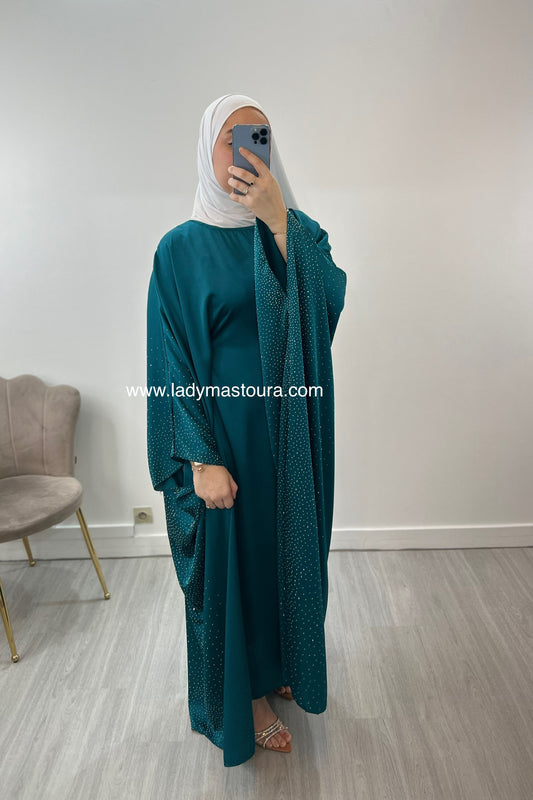 Abaya Farasha Rhadia - Emeraude