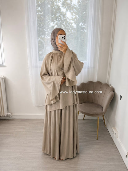 Ensemble jupe Salma - Taupe